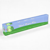 Porte-nom Pour Bureau Petite tortue mignonne