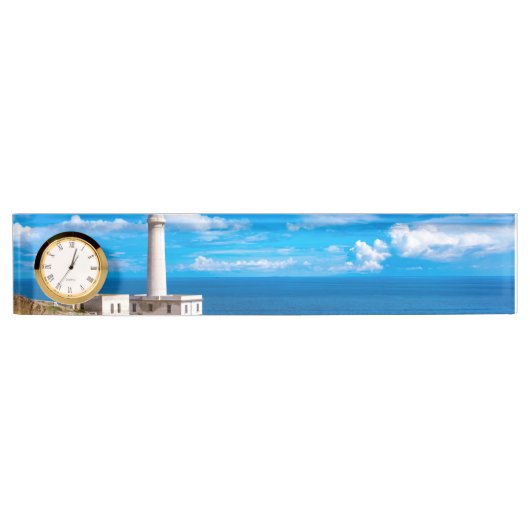 Porte-nom Pour Bureau Phare de Capo d'Otranto (Devant)
