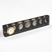 Porte-nom Pour Bureau Phases de la lune
