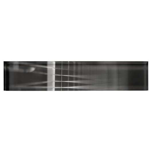 Porte-nom Pour Bureau Photo de guitare acoustique noire (Devant)