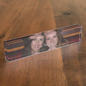 Porte-nom Pour Bureau Photo personnalisée (Taille)