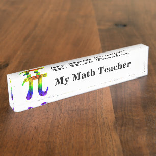 Porte-nom Pour Bureau Pi #2 d'Evan