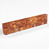 Porte-nom Pour Bureau Pierre d'ambre