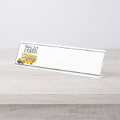 Porte-nom Pour Bureau Pilote de bus scolaire (Devant)