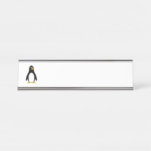 Porte-nom Pour Bureau Pingouin (Devant)