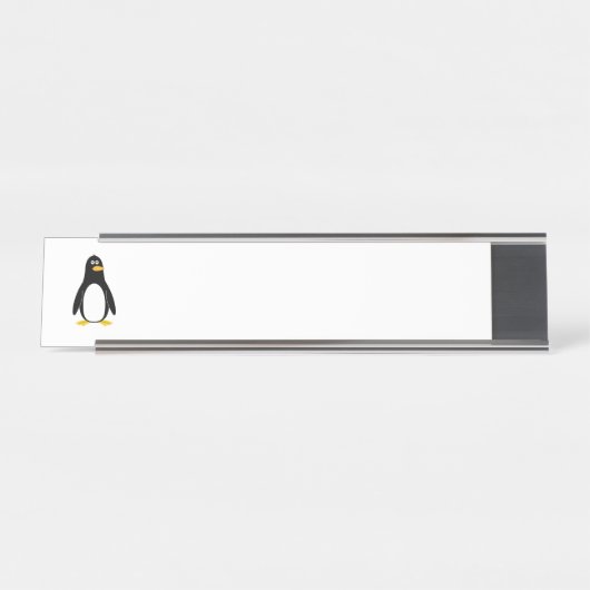 Porte-nom Pour Bureau Pingouin (Devant)