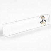 Porte-nom Pour Bureau Pingouin avec cloche