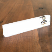 Porte-nom Pour Bureau Pingouin avec cloche (Taille)