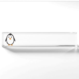 Porte-nom Pour Bureau Pingouin mignon