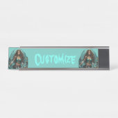 Porte-nom Pour Bureau Pirate Mermaid Lady Thunder_Cove (Devant)