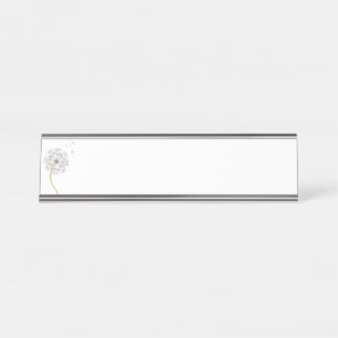 Porte-nom Pour Bureau Pissenlit