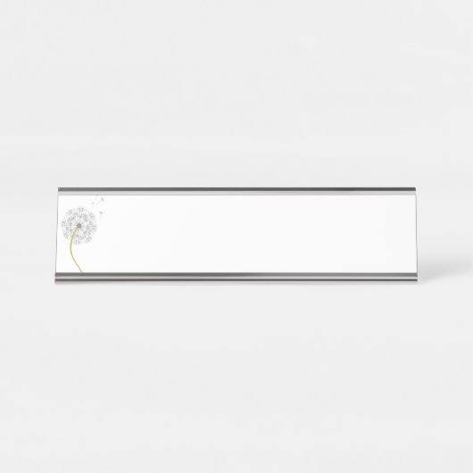 Porte-nom Pour Bureau Pissenlit (Devant)