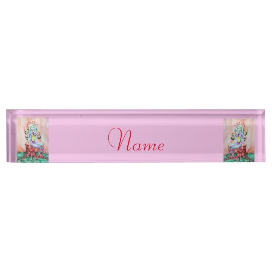 Porte-nom Pour Bureau Pixie Imaginaire Fairy Thunder_Cove (Devant)