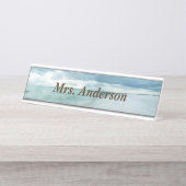 Porte-nom Pour Bureau Plage de la Floride (Devant)