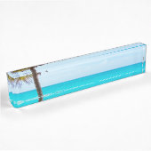 Porte-nom Pour Bureau Plage du Paradis tropical
