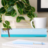 Porte-nom Pour Bureau Plage du Paradis tropical