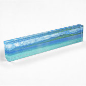 Porte-nom Pour Bureau Plage et mer