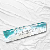 Porte-nom Pour Bureau Plage moderne professionnelle personnalisée