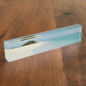 Porte-nom Pour Bureau Plage océanique (Taille)