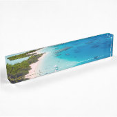 Porte-nom Pour Bureau Plage tropicale