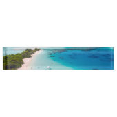 Porte-nom Pour Bureau Plage tropicale (Devant)