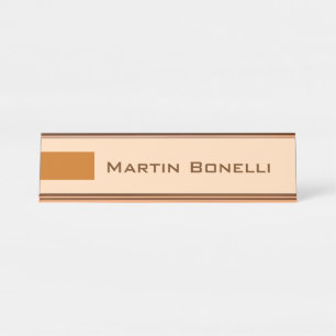 Porte-nom Pour Bureau Plaine minimaliste moderne