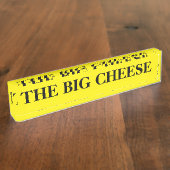 Porte-nom Pour Bureau Plaque Boss Big Cheese Desk (Taille)