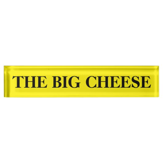Porte-nom Pour Bureau Plaque Boss Big Cheese Desk (Devant)