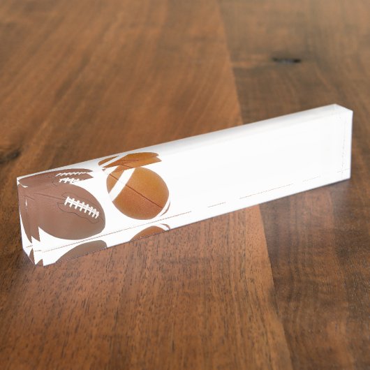 Porte-nom Pour Bureau Plaque de nom du bureau de football (Taille)