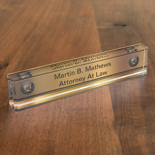 Porte-nom Pour Bureau Plaque de nom du bureau du procureur (Taille)