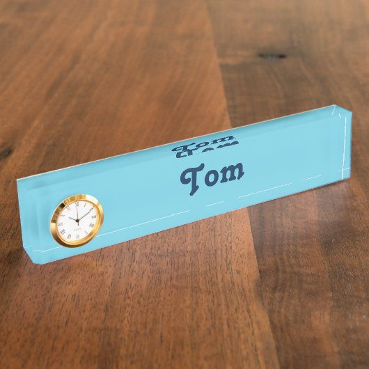 Porte-nom Pour Bureau Plaque de nom du bureau Tom (Taille)