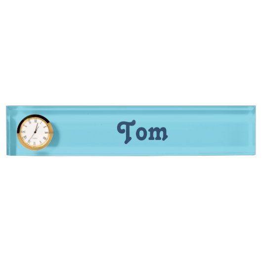 Porte-nom Pour Bureau Plaque de nom du bureau Tom (Devant)