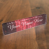 Porte-nom Pour Bureau Plaque de nom Fireworks (Taille)