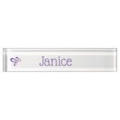 Porte-nom Pour Bureau plaque d'identification (Devant)