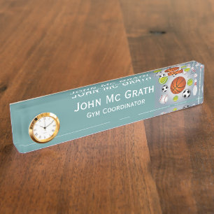 Porte-nom Pour Bureau Plaque d'identification de bureau de boules de