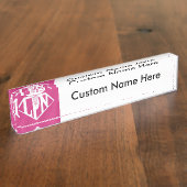 Porte-nom Pour Bureau Plaque d'identification de bureau de LPN (Taille)