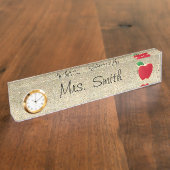 Porte-nom Pour Bureau Plaque d'identification de bureau de professeur (Taille)