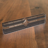 Porte-nom Pour Bureau Plaque d'identification de bureau élégant de (Taille)