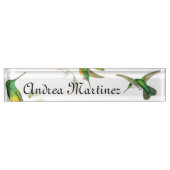 Porte-nom Pour Bureau Plaque d'identification de colibris (Devant)