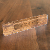 Porte-nom Pour Bureau Plaque d'identification de la barre de cuivre de s (Taille)