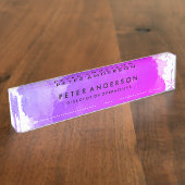 Porte-nom Pour Bureau Plaque d'identification du bureau d'aquarelle Mage (Taille)