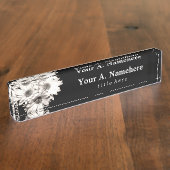 Porte-nom Pour Bureau Plaque d'identification du bureau de marais (Taille)