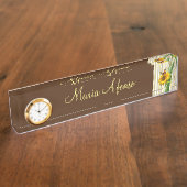 Porte-nom Pour Bureau Plaque d'identification du bureau de papillon Tuli (Taille)