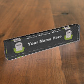 Porte-nom Pour Bureau Plaque d'identification du bureau personnalisé RIP (Taille)