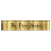 Porte-nom Pour Bureau Plaque d'identification Gold Desk (Devant)