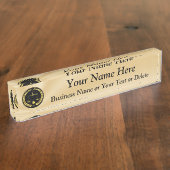 Porte-nom Pour Bureau Plaque d'identification personnalisée de (Taille)