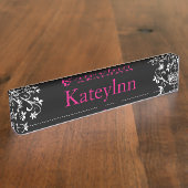 Porte-nom Pour Bureau Plaque d'identification personnalisée de (Taille)