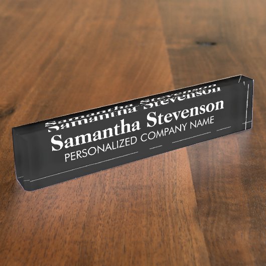 Porte-nom Pour Bureau Plaque d'identification personnalisée de bureau (Taille)