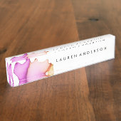 Porte-nom Pour Bureau Plaque d'identification personnalisée par (Taille)