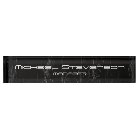 Porte-nom Pour Bureau Plaque d'identification pour bureau professionnel (Devant)